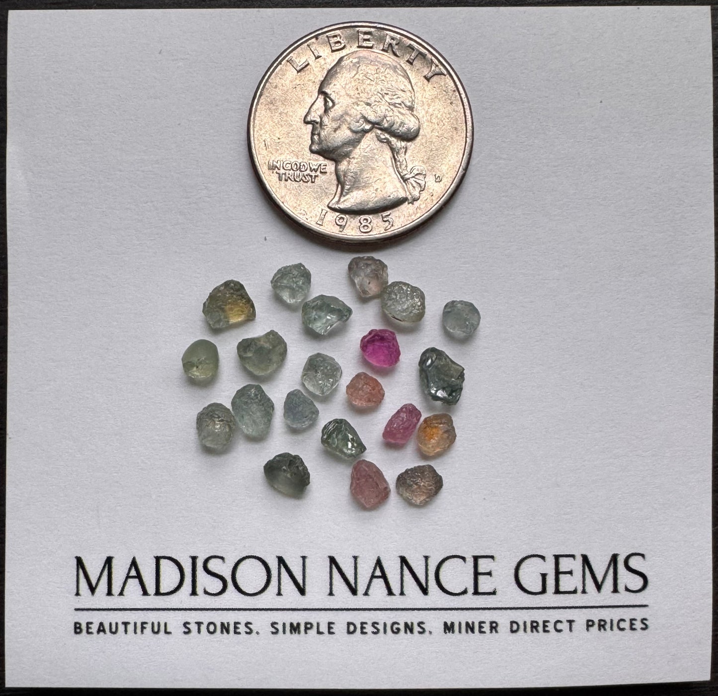 Montana Sapphires, Facet Grade Rough, 12.90 cts.