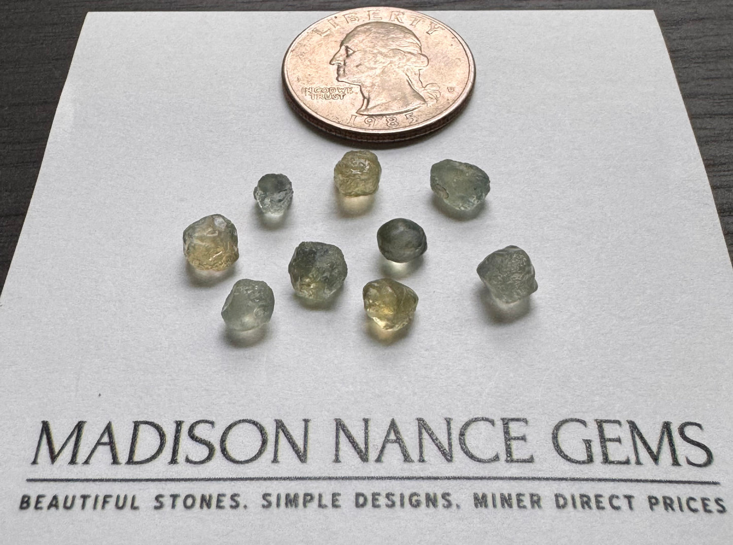 Montana Sapphires, Facet Grade Rough, 12.91 cts.