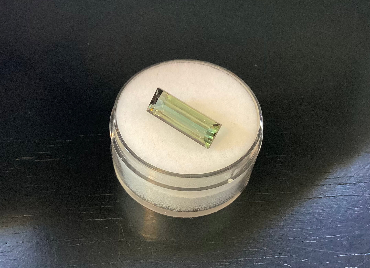 Tourmaline, Light Blue Green Baguette, 3.12 cts