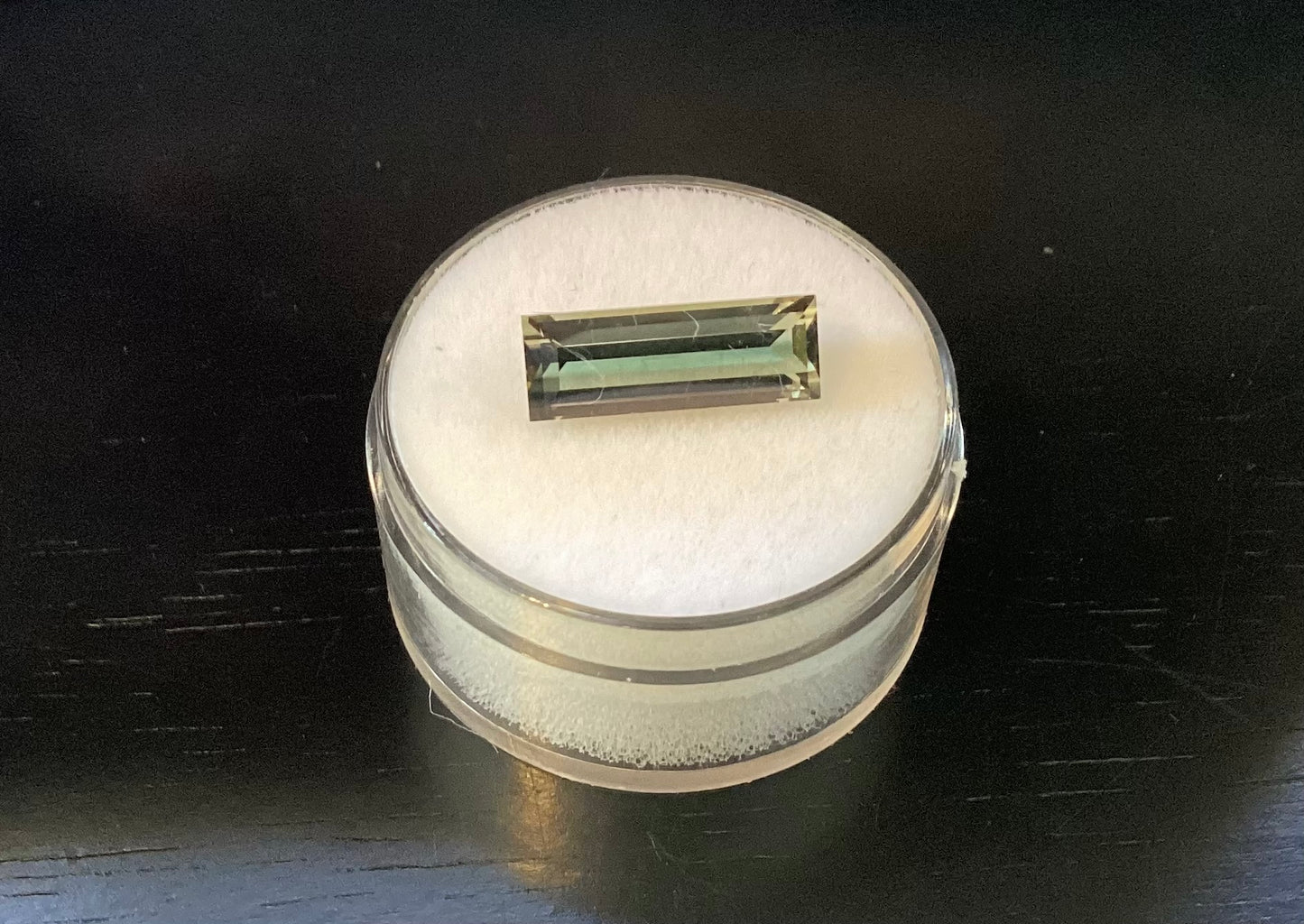Tourmaline, Light Blue Green Baguette, 3.12 cts