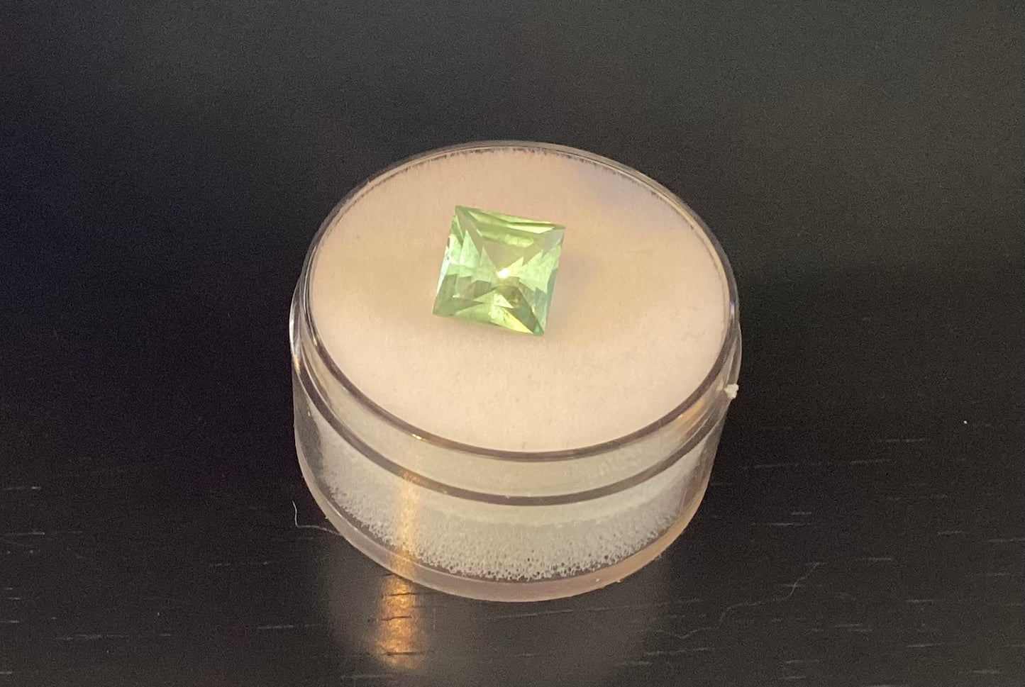 Tourmaline, Seafoam Green Square Stepped Cut, 2.01 cts.