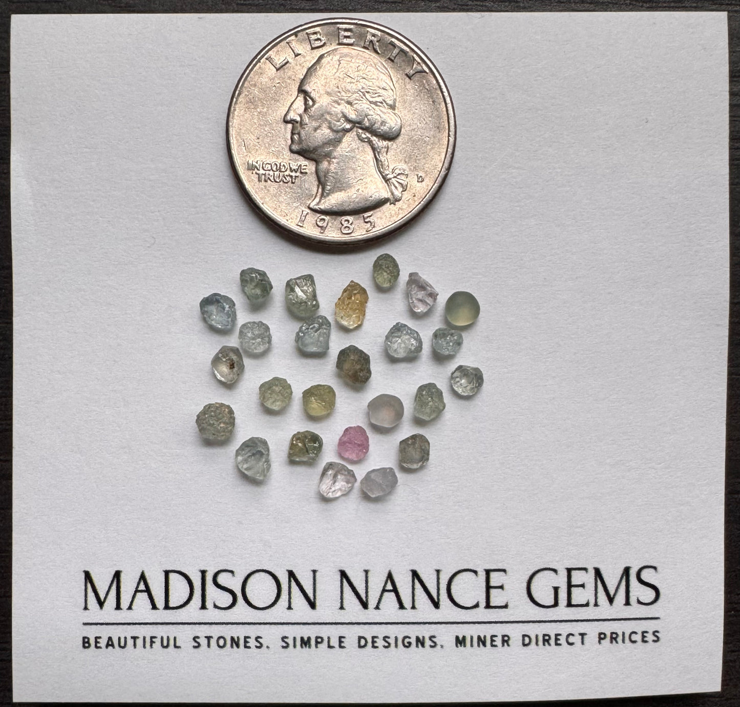 Montana Sapphires, Facet Grade Rough, 8.77 cts.
