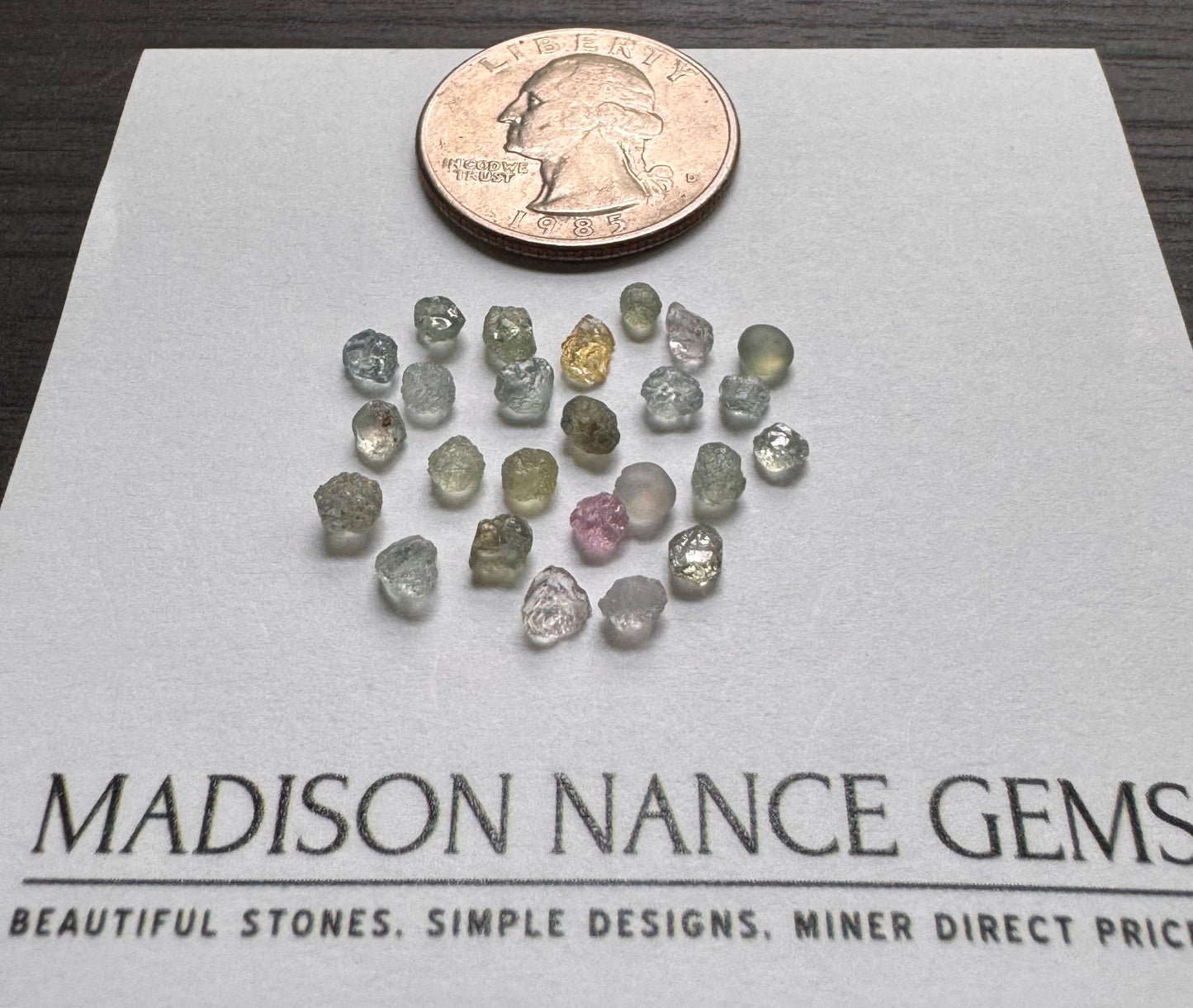 Montana Sapphires, Facet Grade Rough, 8.77 cts.