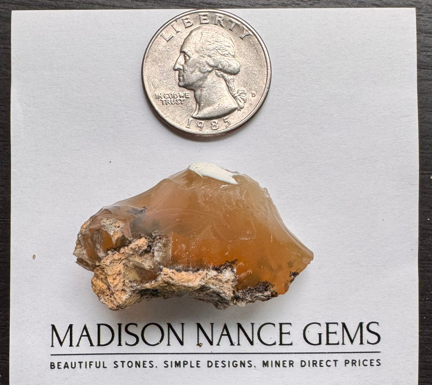 Oregon Fire Opal, Orange Facet Grade Rough, 96.20 cts.
