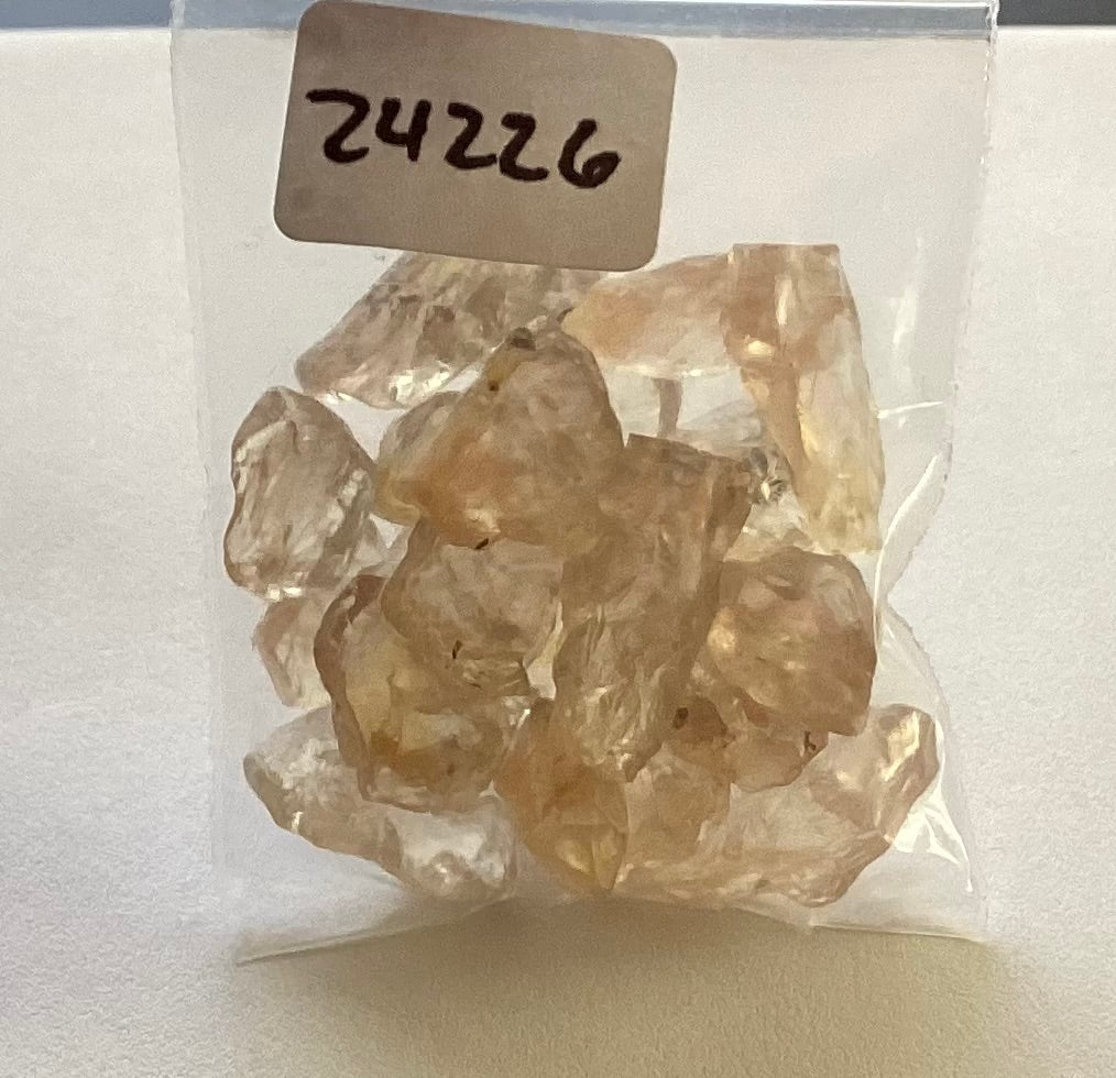 Oregon Sunstone, Facet Grade Rough Parcels - Pinks, 76.93 cts.