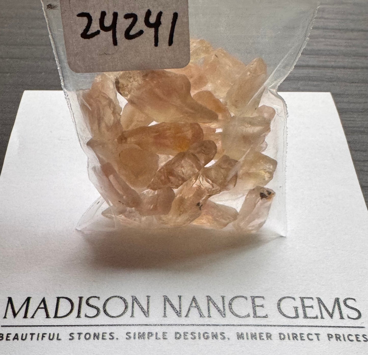 Oregon Sunstone, Pink Facet Grade Rough, 78.18 cts.