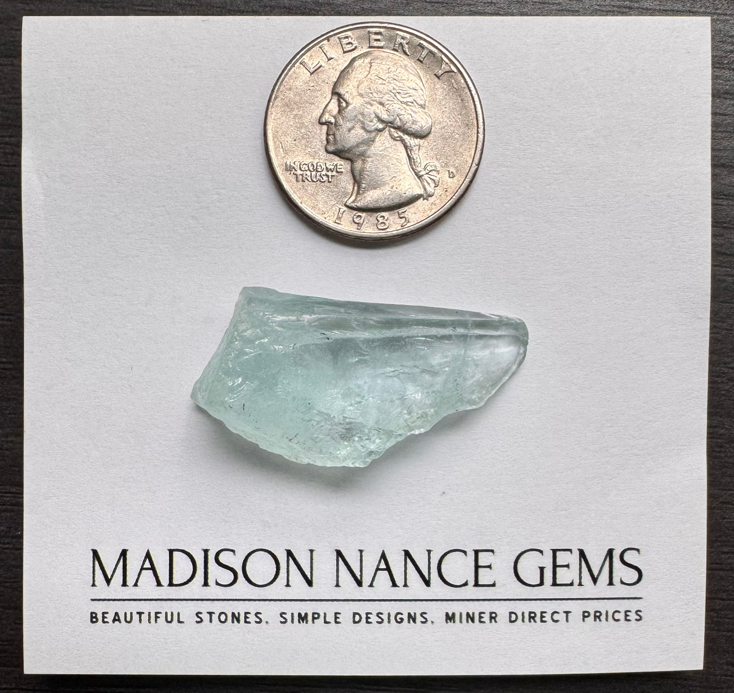 Aquamarine, Facet Grade Rough, 45.14 cts.