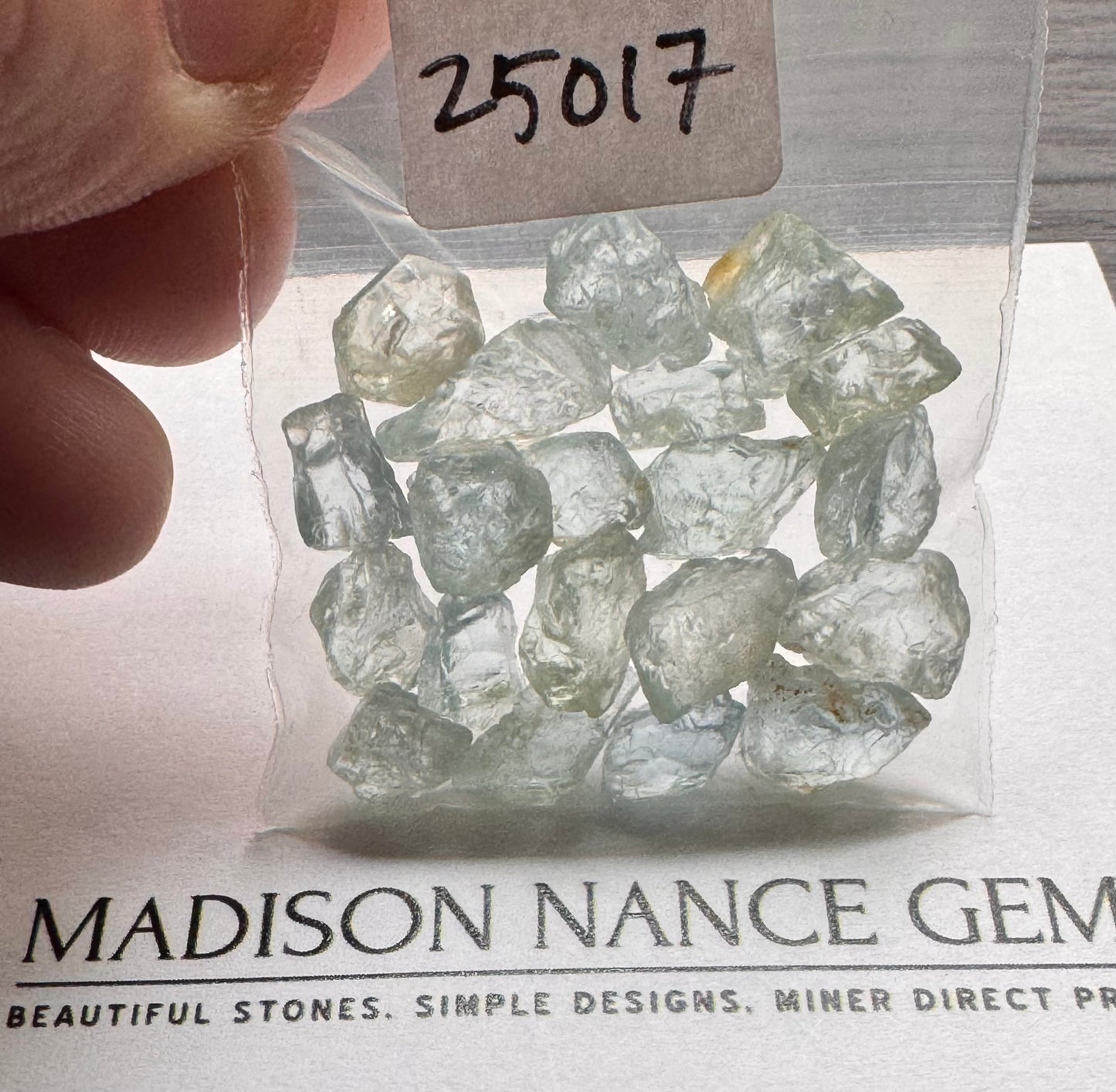 Aquamarine, Facet Grade Rough, 44.85 cts.