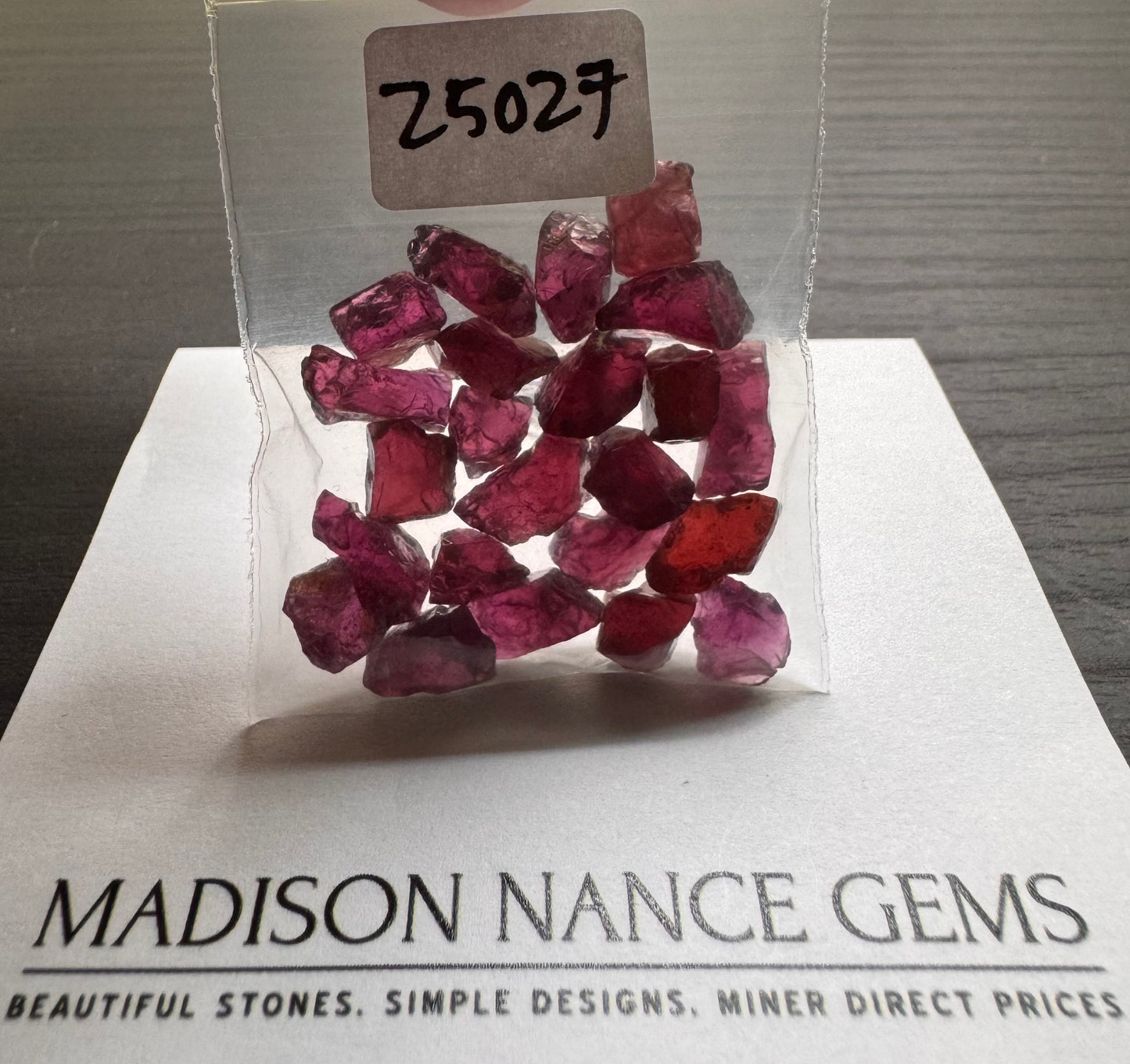 Rhodolite Garnet, Facet Grade Rough, 67.44 cts.