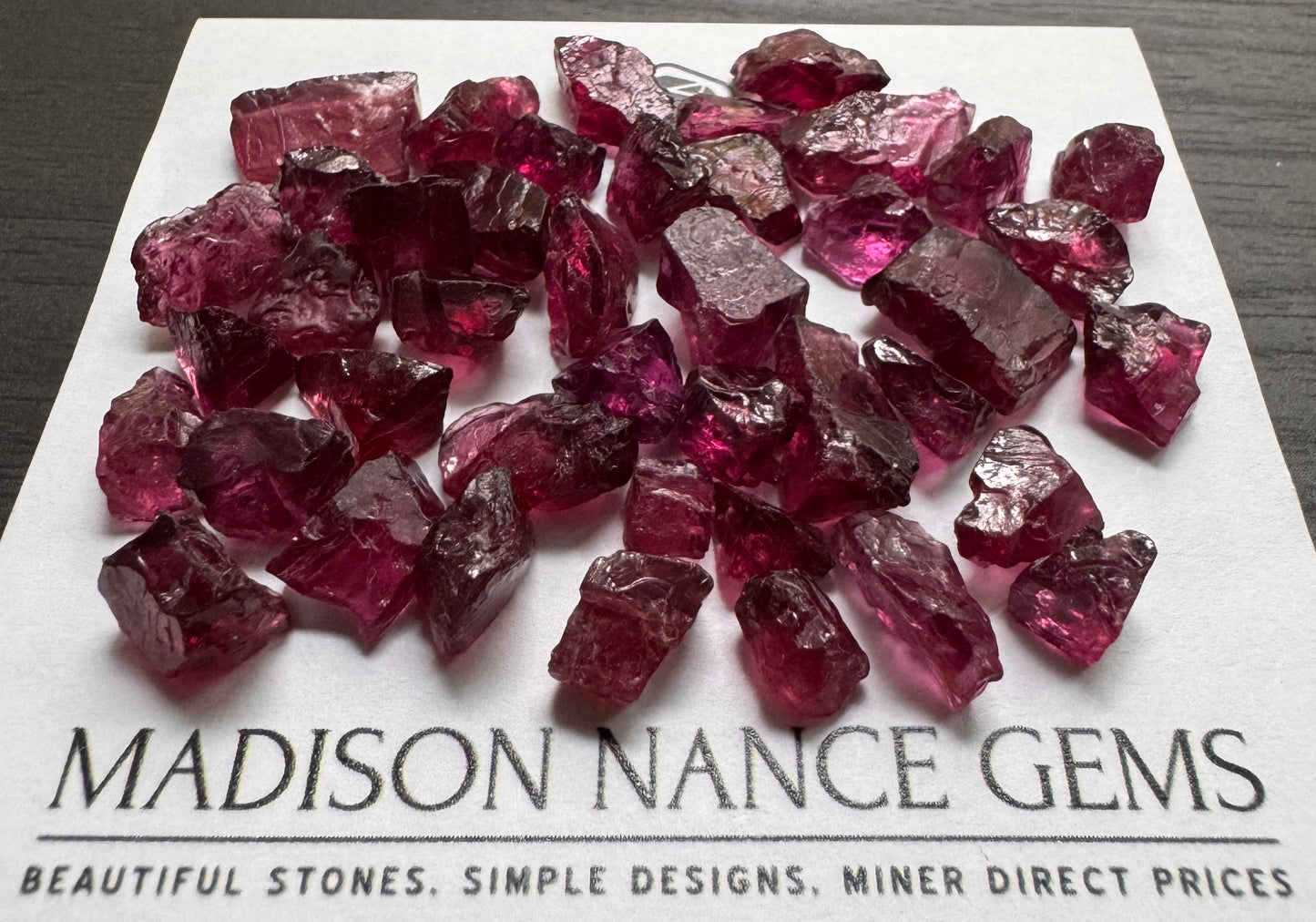 Rhodolite Garnet, Decorative Rough Parcel, 140.88 cts.