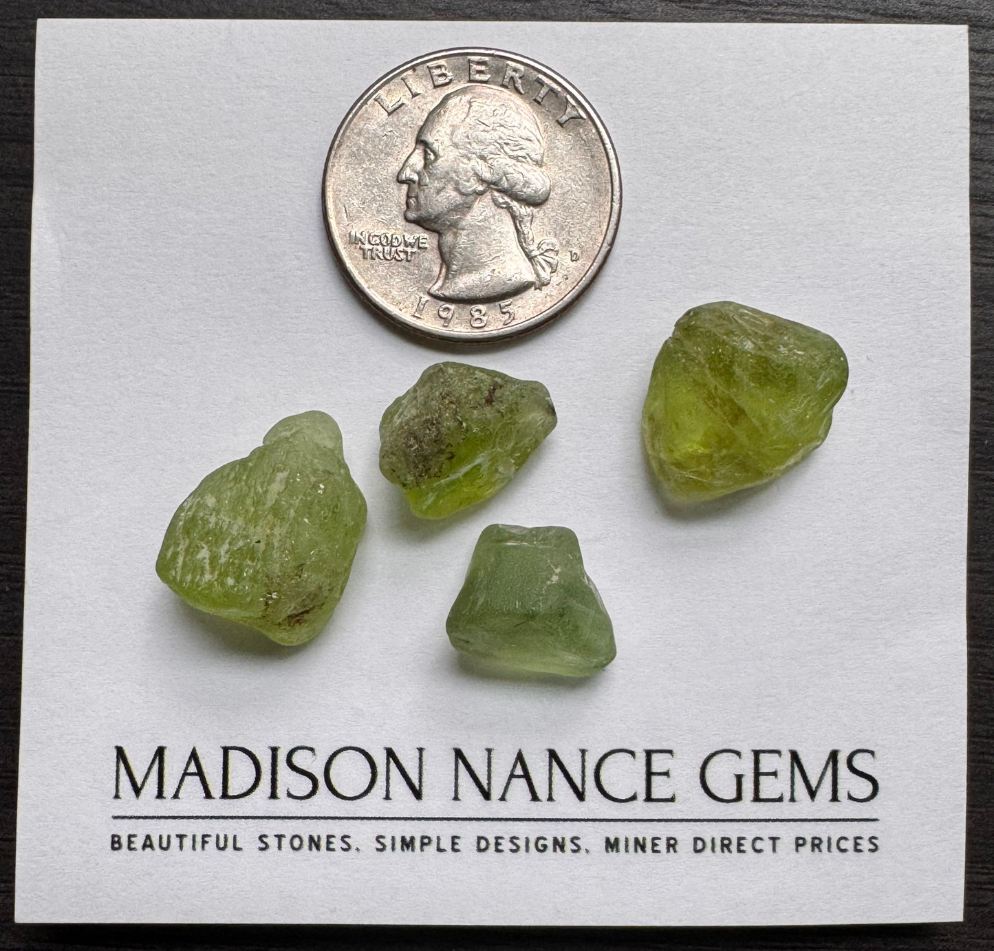Peridot, Cab Grade Rough, 63.98 cts.