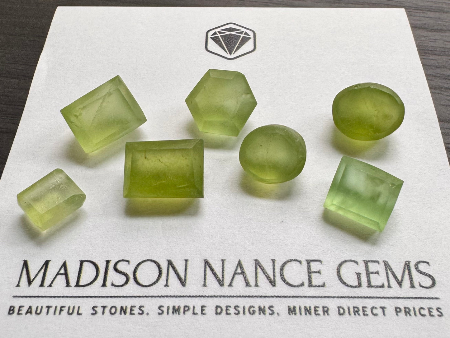 Peridot, Preform Parcel, 57.66 cts.