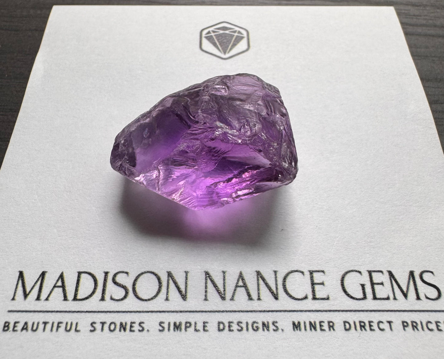 Amethyst, Facet Grade Crystal, 71.75 cts.