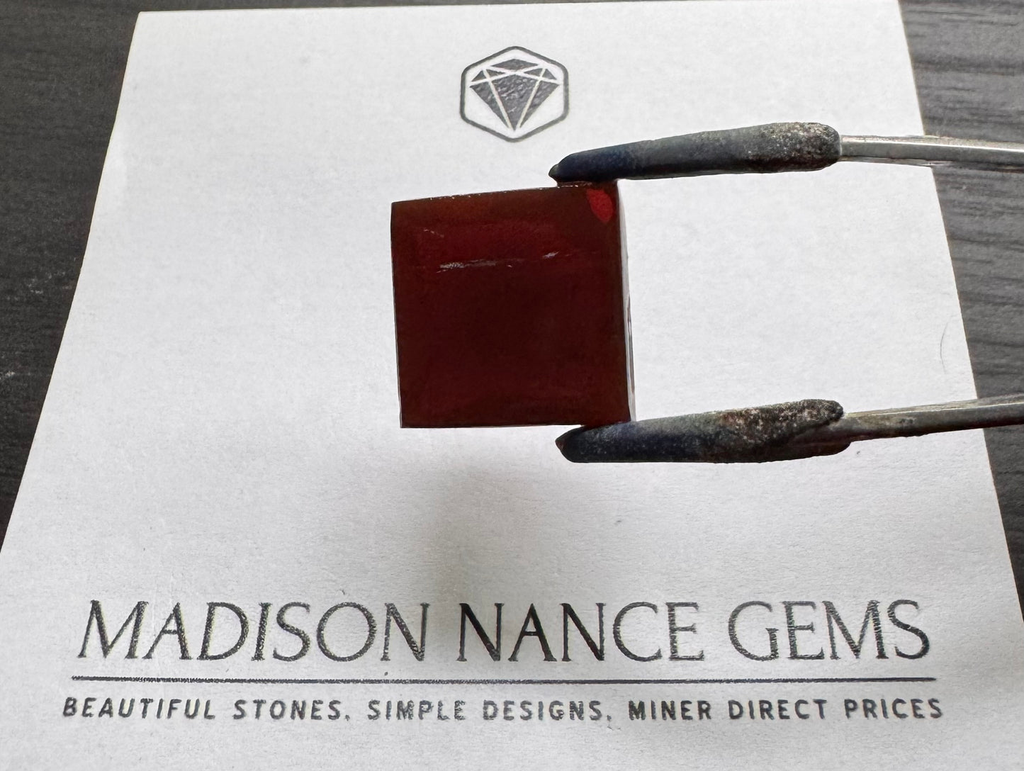 Oregon Fire Opal, Chocolate Facet Grade Preform, 22.18 cts.