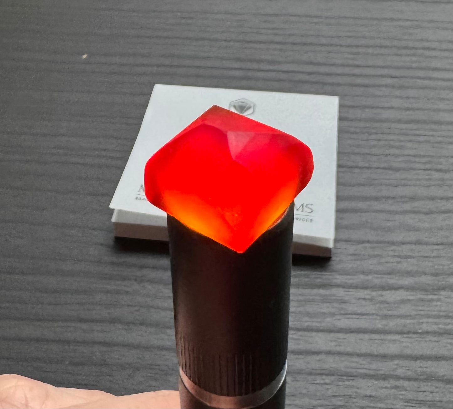 Oregon Fire Opal, Chocolate Facet Grade Preform, 22.18 cts.