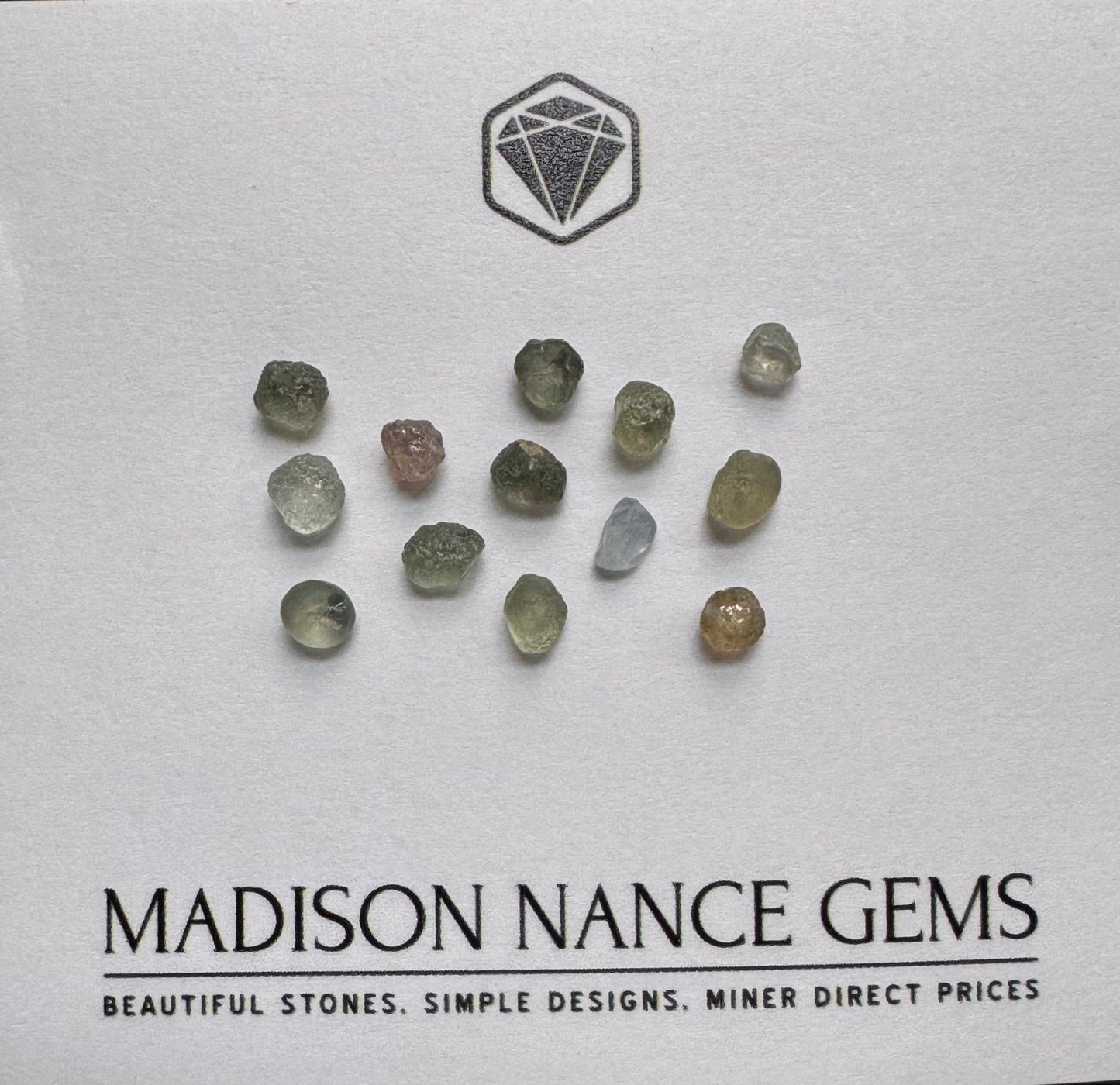 Montana Sapphires, Facet Grade Rough, 9.74 cts.
