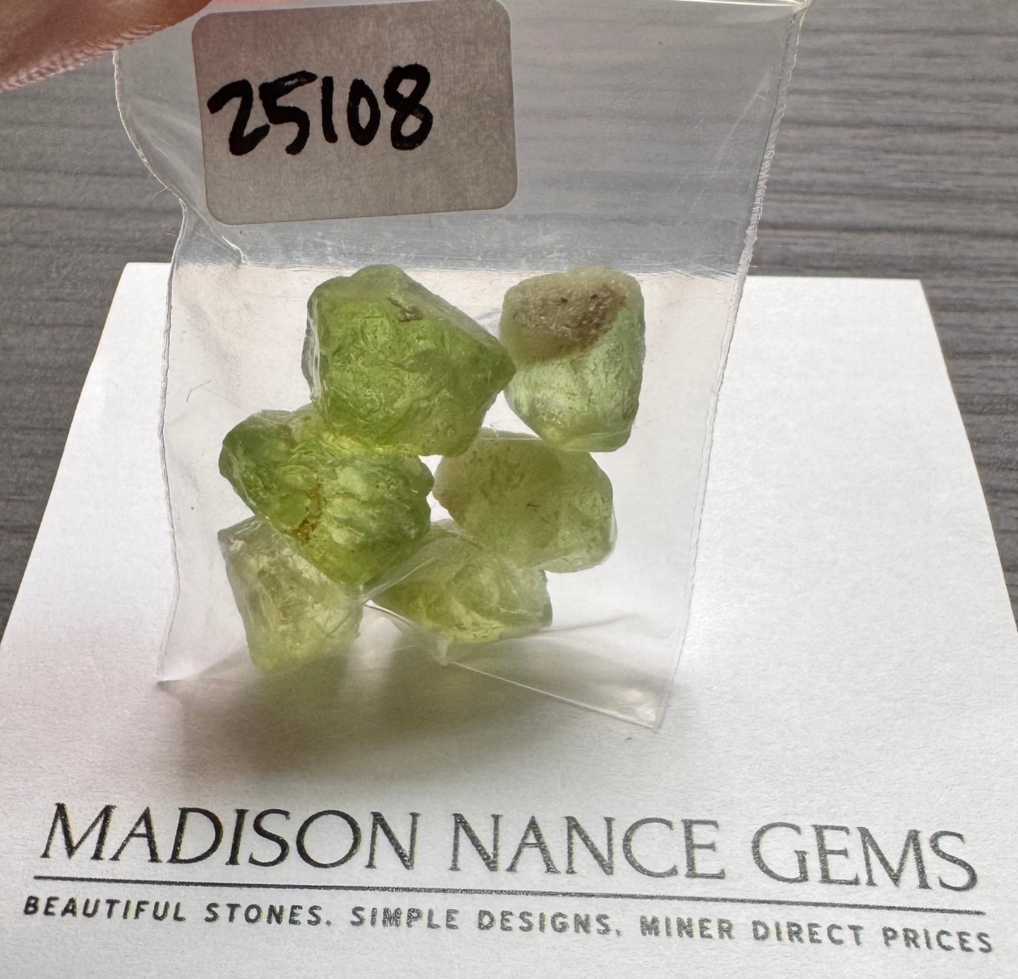 Peridot, Facet Grade Rough, 70.00 cts.