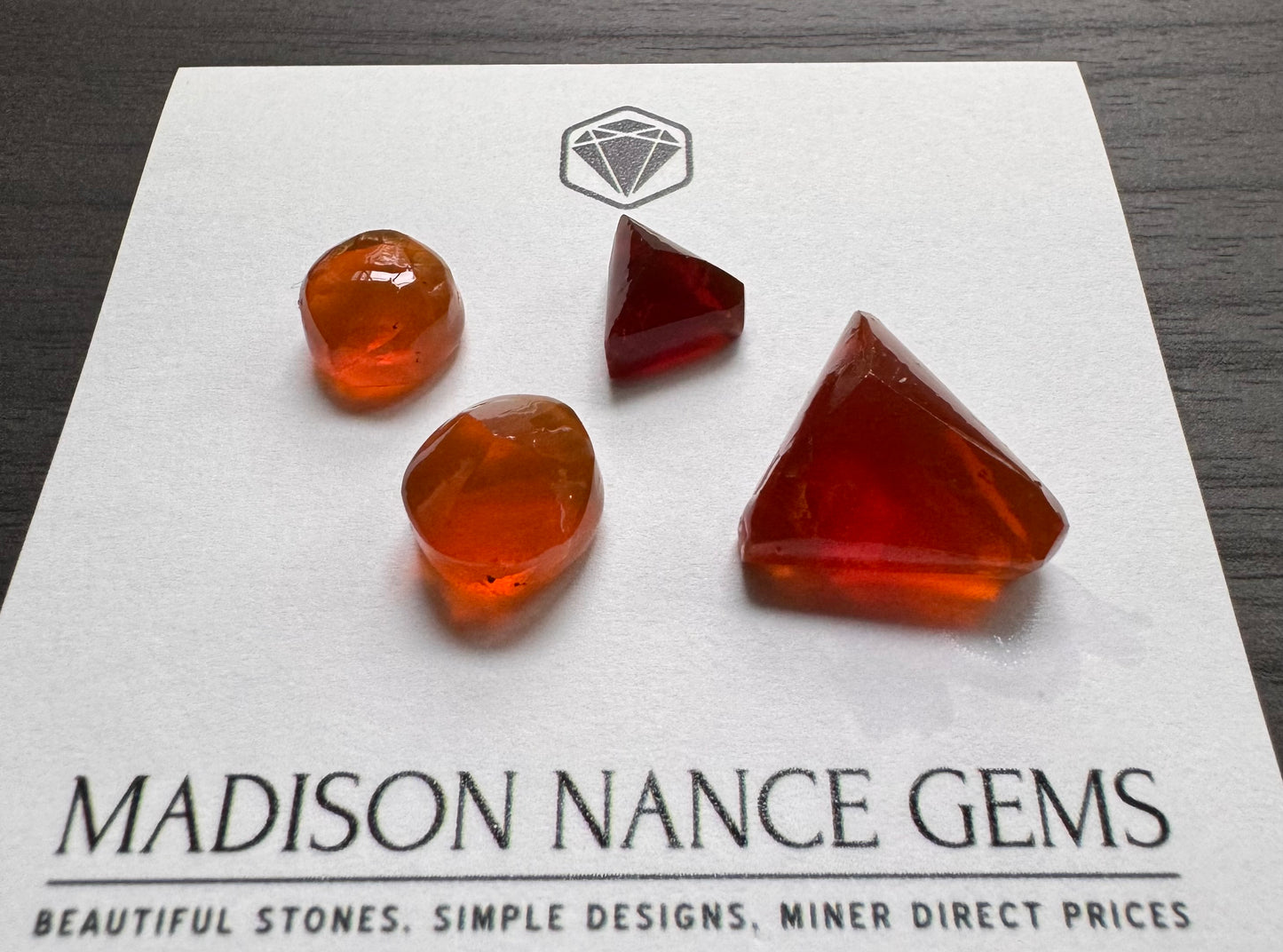 Oregon Fire Opal, Facet Grade Preforms, 36.90 cts.