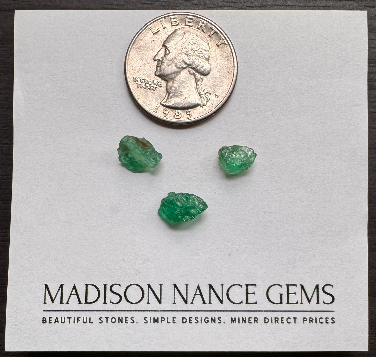 Emerald, Decorative Grade Rough, 5.00 cts