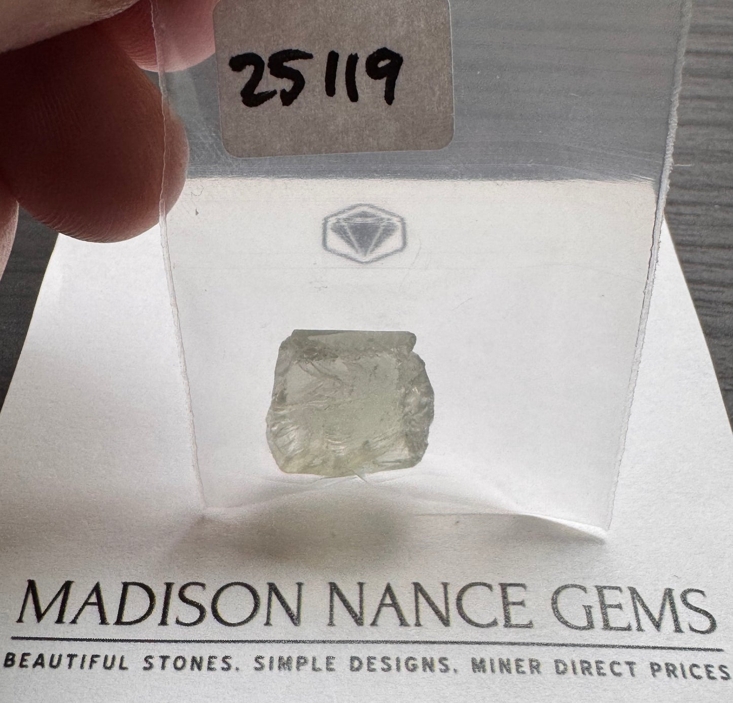 Prasiolite, Facet Grade Crystal, 14.78 cts.