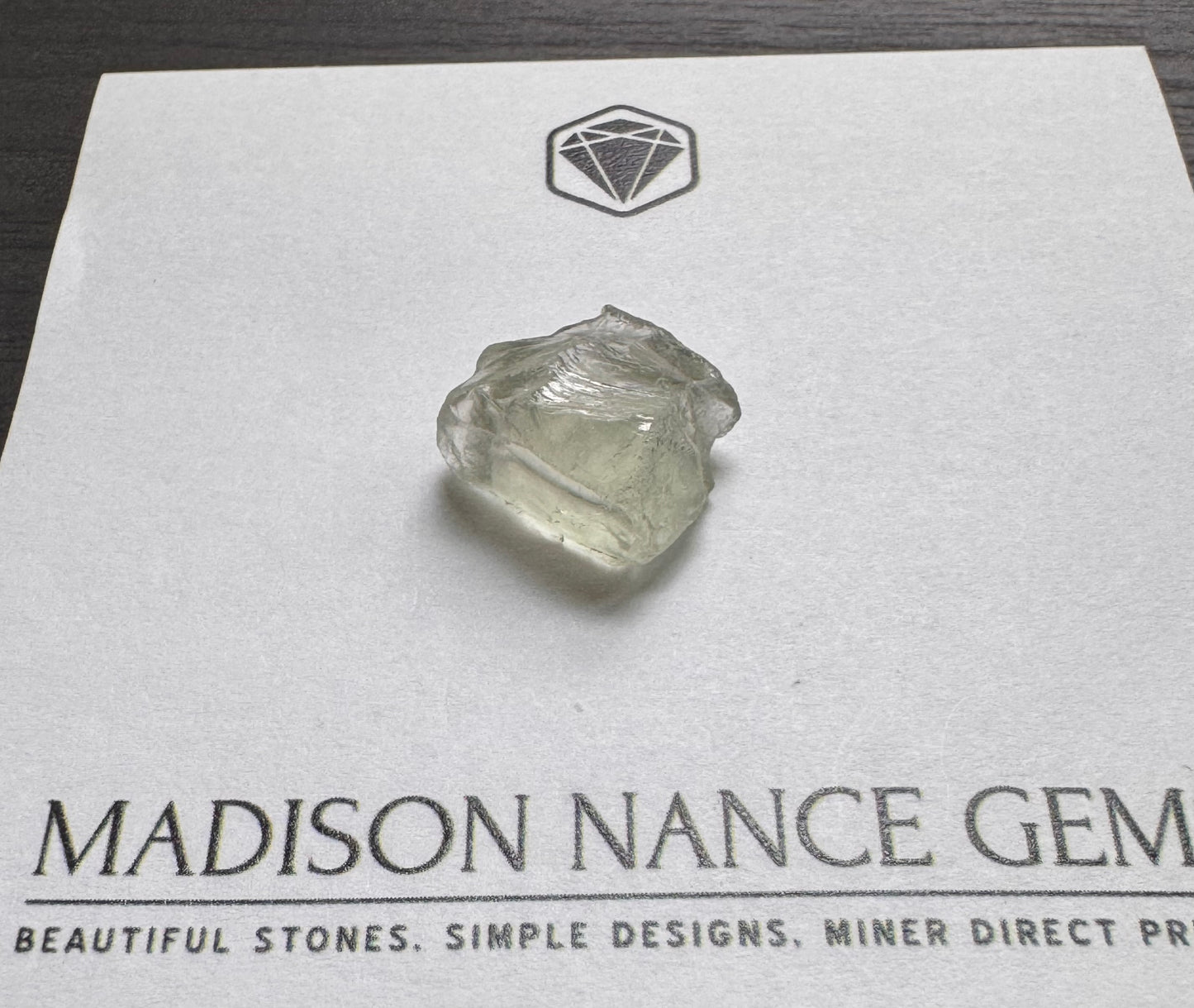 Prasiolite, Facet Grade Crystal, 14.78 cts.