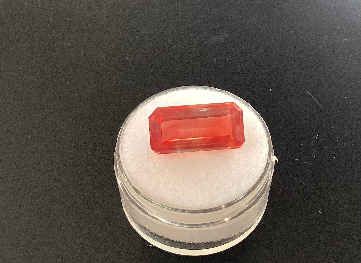 Oregon Sunstone, Cut Red Emerald 5.82 cts.