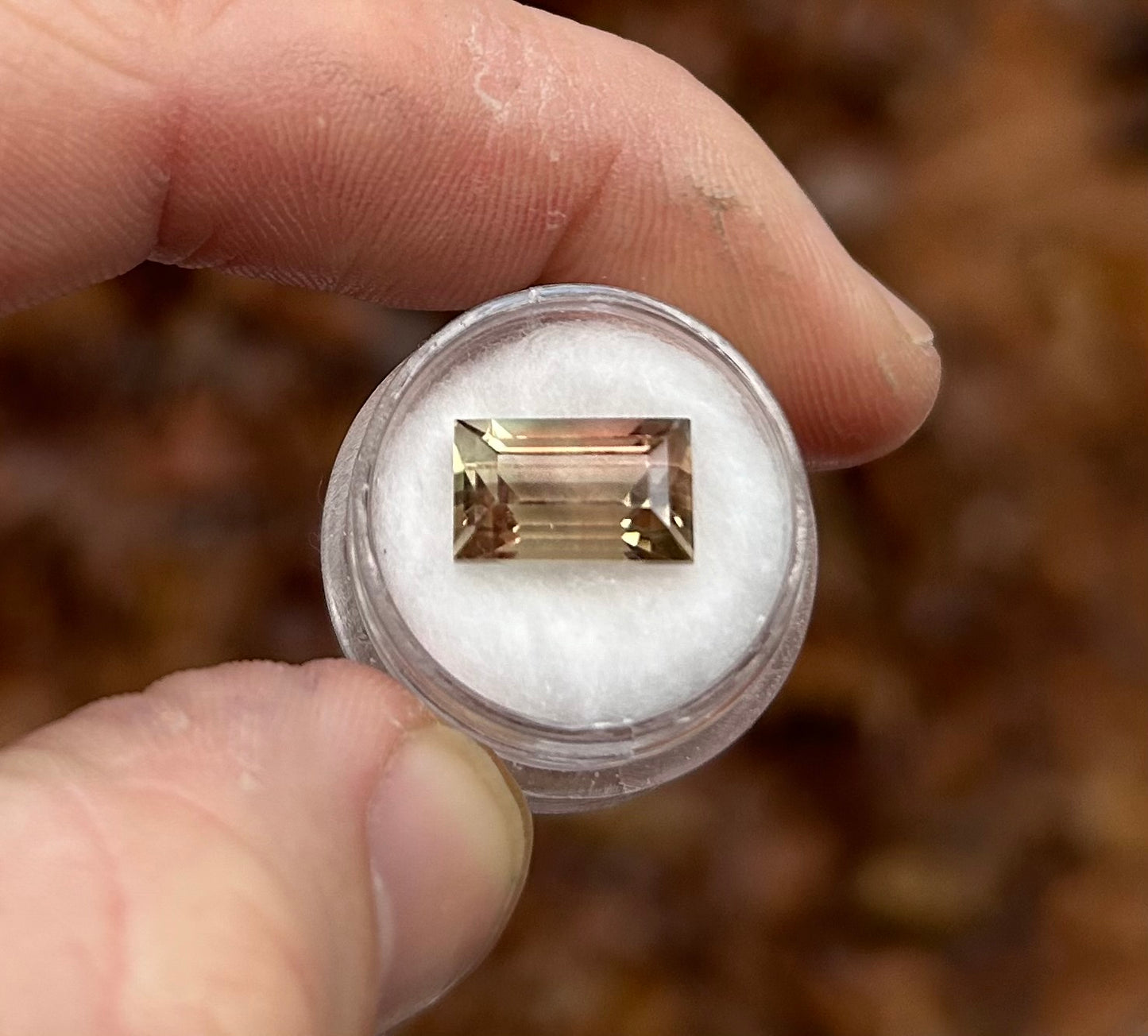Oregon Sunstone, Mystique Baguette Cut, 4.53 cts.