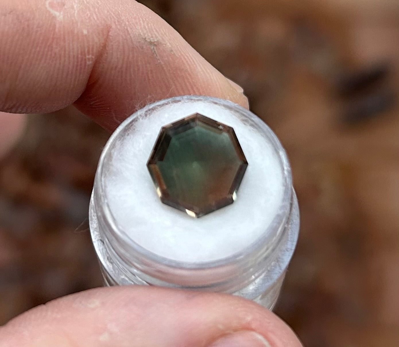 Oregon Sunstone, Watermelon Octagon Cut, 4.53 cts.