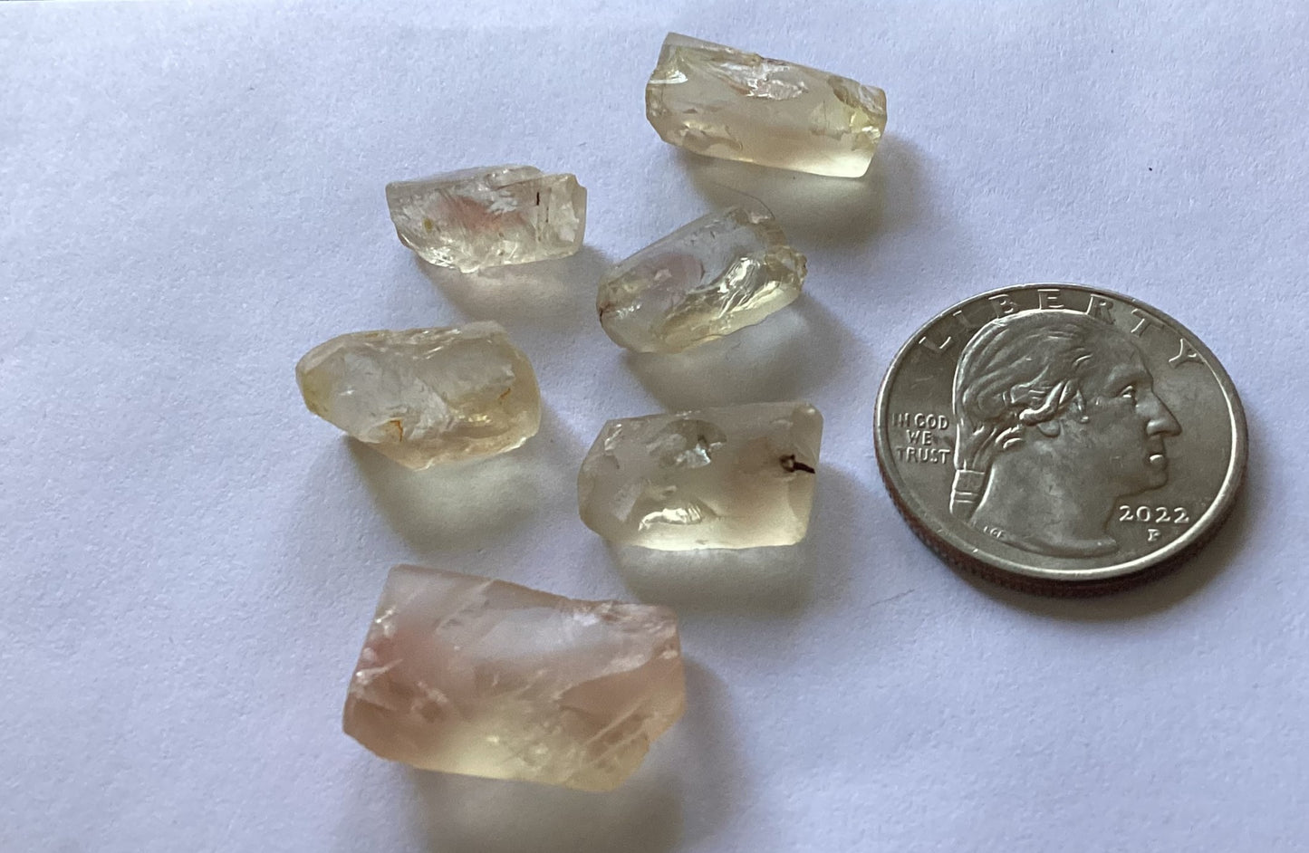 Oregon Sunstone, Facet Grade Trimmed Rough - Clear, 44.85 cts.