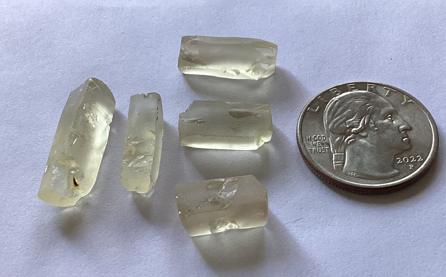 Oregon Sunstone, Facet Grade Preforms, Clear 37.08 cts.
