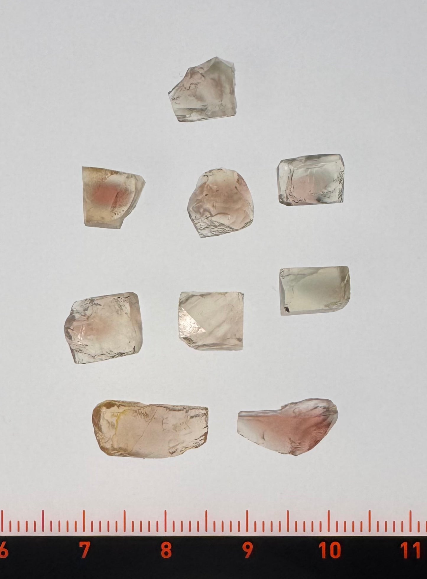 Oregon Sunstone, Facet Grade Preforms, Watermelon 27.36 cts.