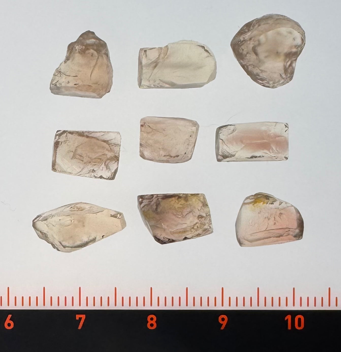Oregon Sunstone, Facet Grade Preforms, Watermelon 27.80 cts.