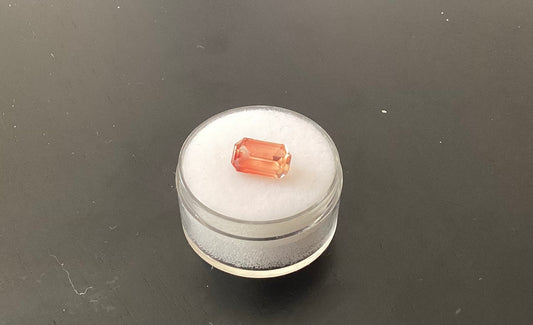 Oregon Sunstone, Red Emerald Cut, 1.93 cts.