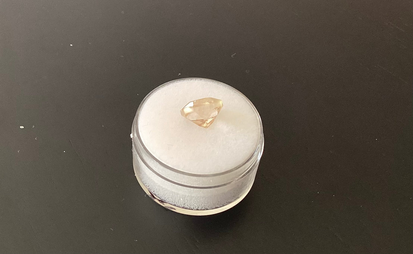 Oregon Sunstone, Light Pink Oval Stepped Cut, 2.23 cts.