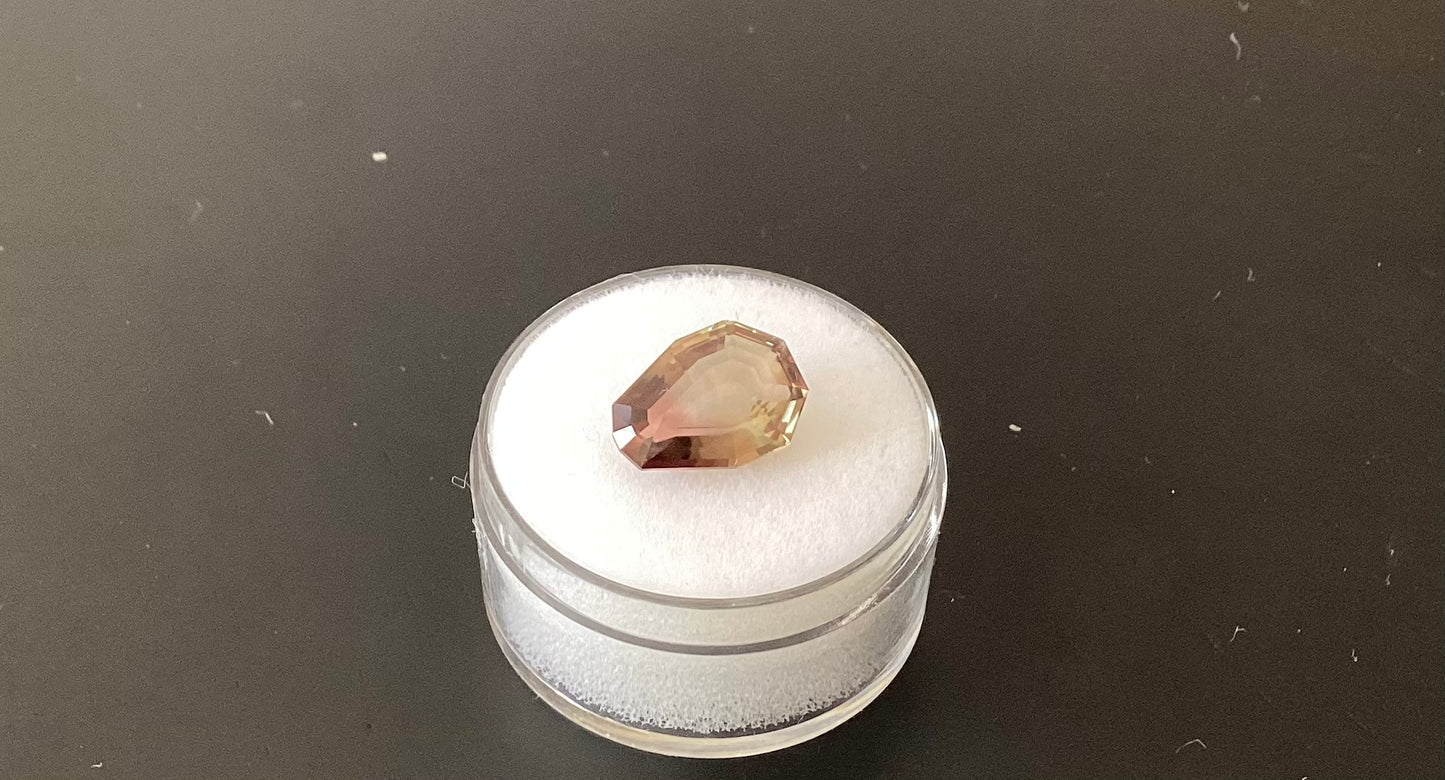 Oregon Sunstone, Watermelon Pear Cut, 3.36 cts.