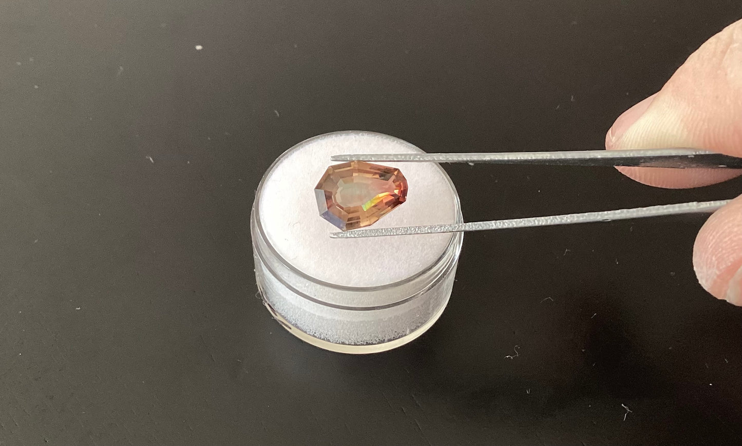 Oregon Sunstone, Watermelon Pear Cut, 3.36 cts.