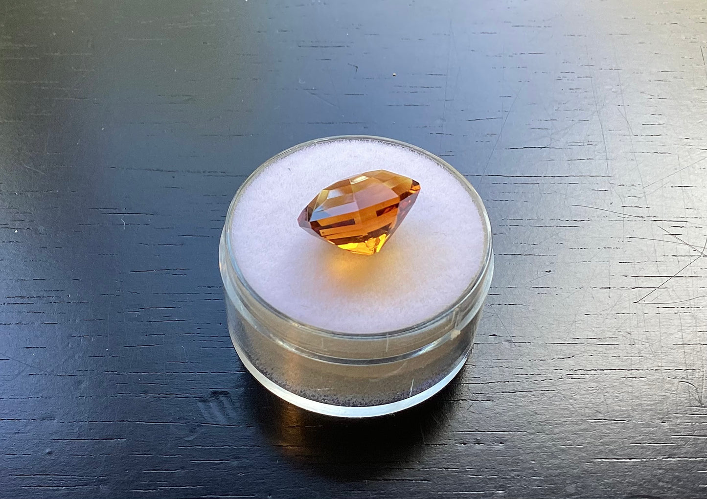 Citrine, Fanta Orange Octagon Step Cut, 5.41 cts.