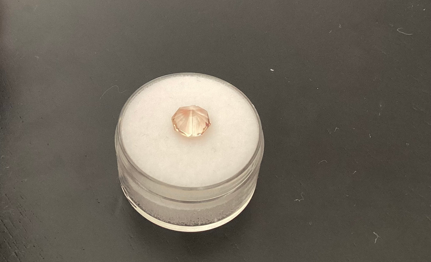 Oregon Sunstone, Light Red Octagon Stepped Cut, 1.33 cts.