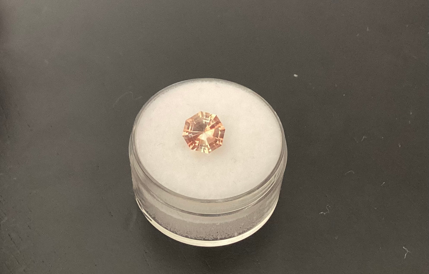 Oregon Sunstone, Light Red Octagon Stepped Cut, 1.33 cts.