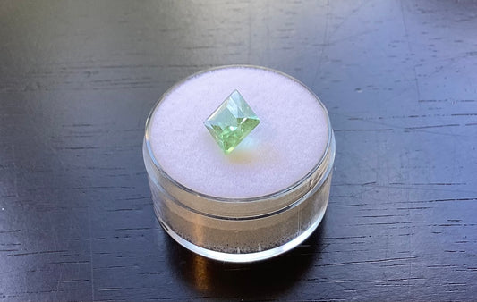 Tourmaline, Seafoam Green Square Stepped Cut, 2.01 cts.