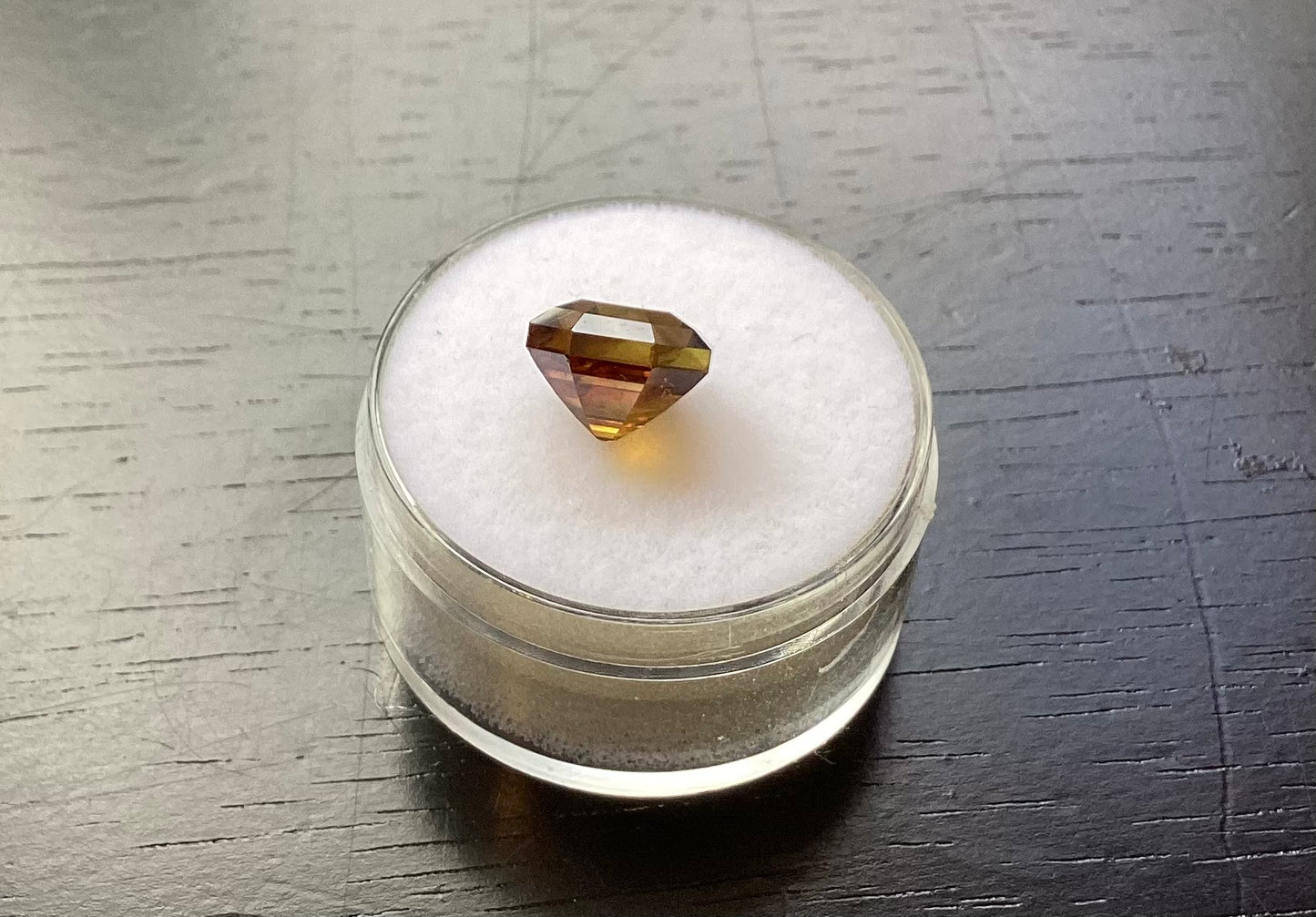 Sphene, Honey Brown Octagon Stepped Cut, 3.98 cts.