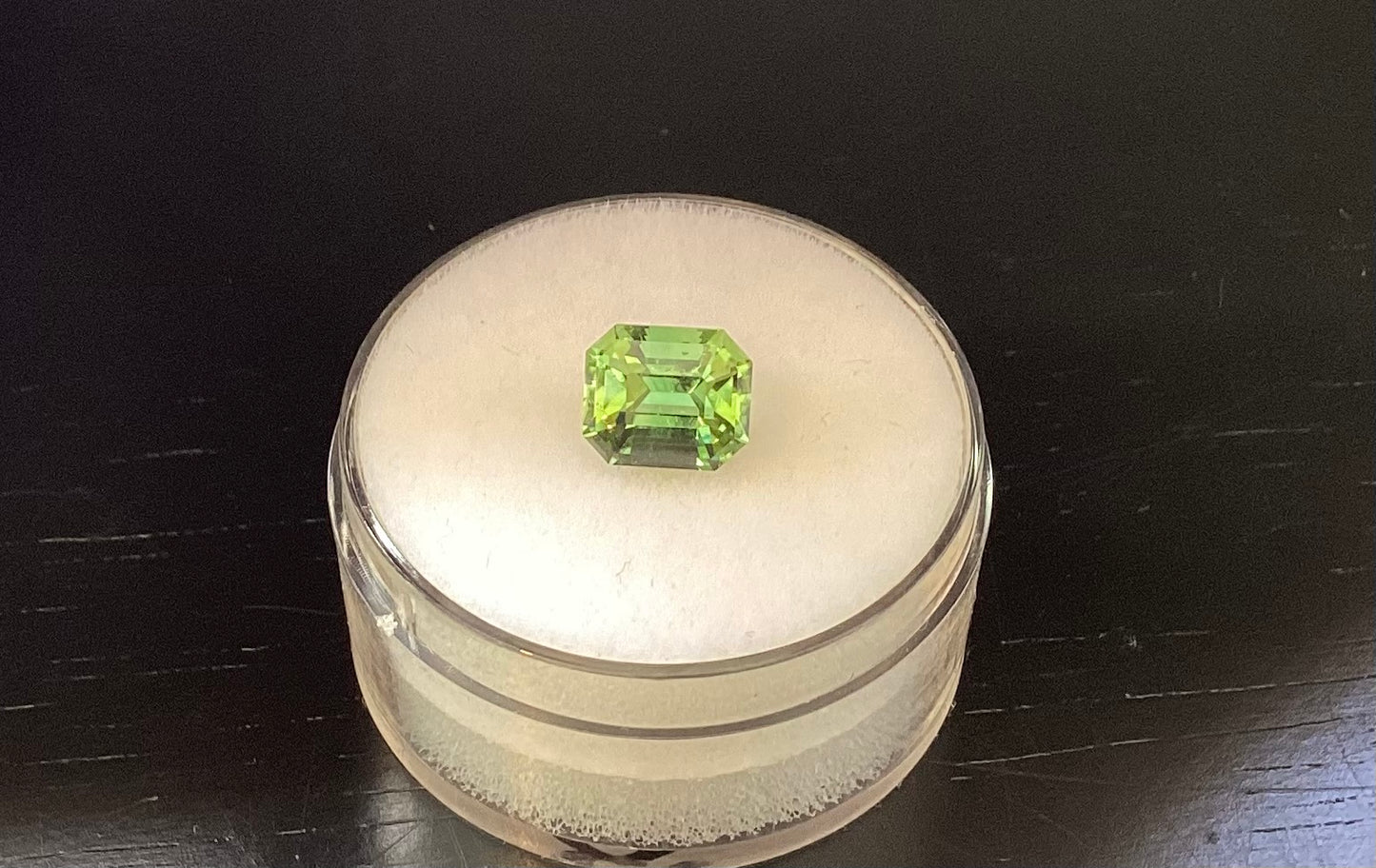 Tourmaline, Blue-green Emerald Cut, 1.61 cts.