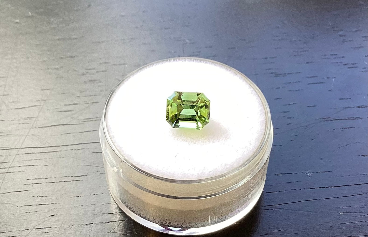 Tourmaline, Blue-green Emerald Cut, 1.61 cts.