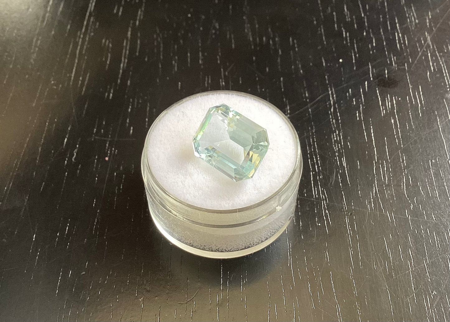 Aquamarine, Light Blue Emerald Cut, 7.19 cts.