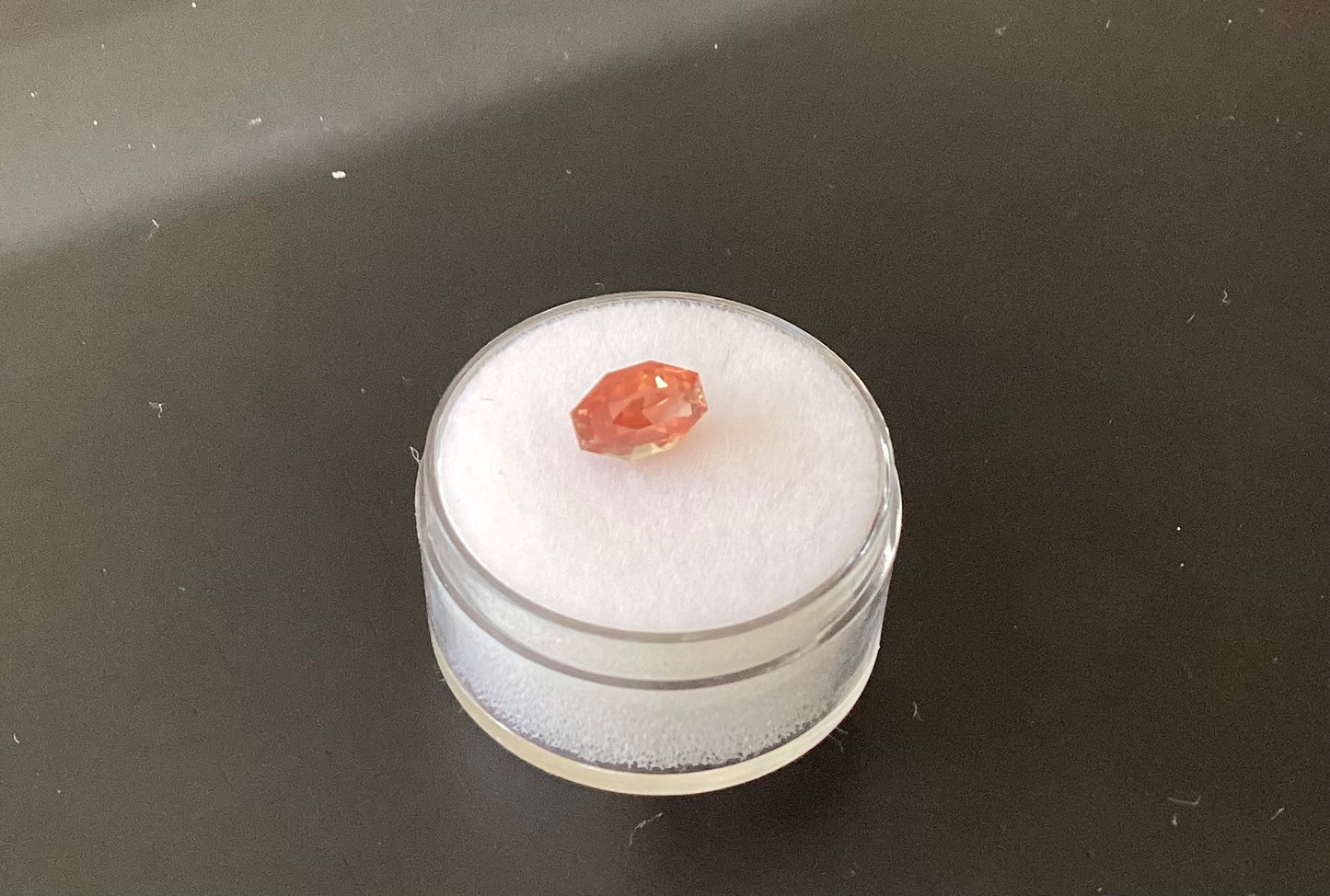 Oregon Sunstone, Red Diamond Stepped Cut, 1.30 cts.