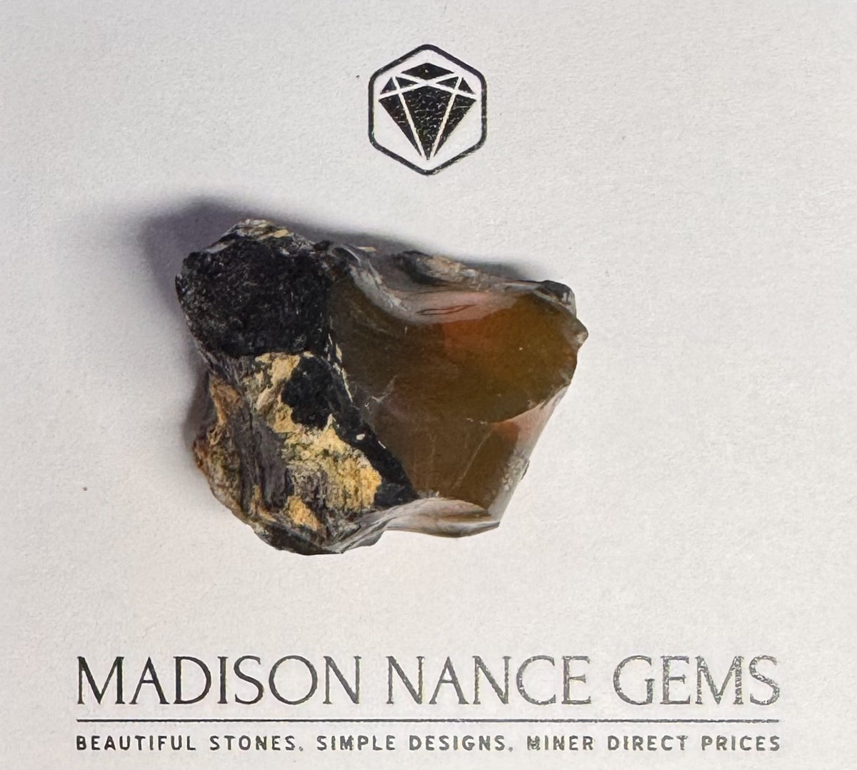 Southern Oregon Fire Opal, Facet Grade Rough, Orange 102.23 cts.