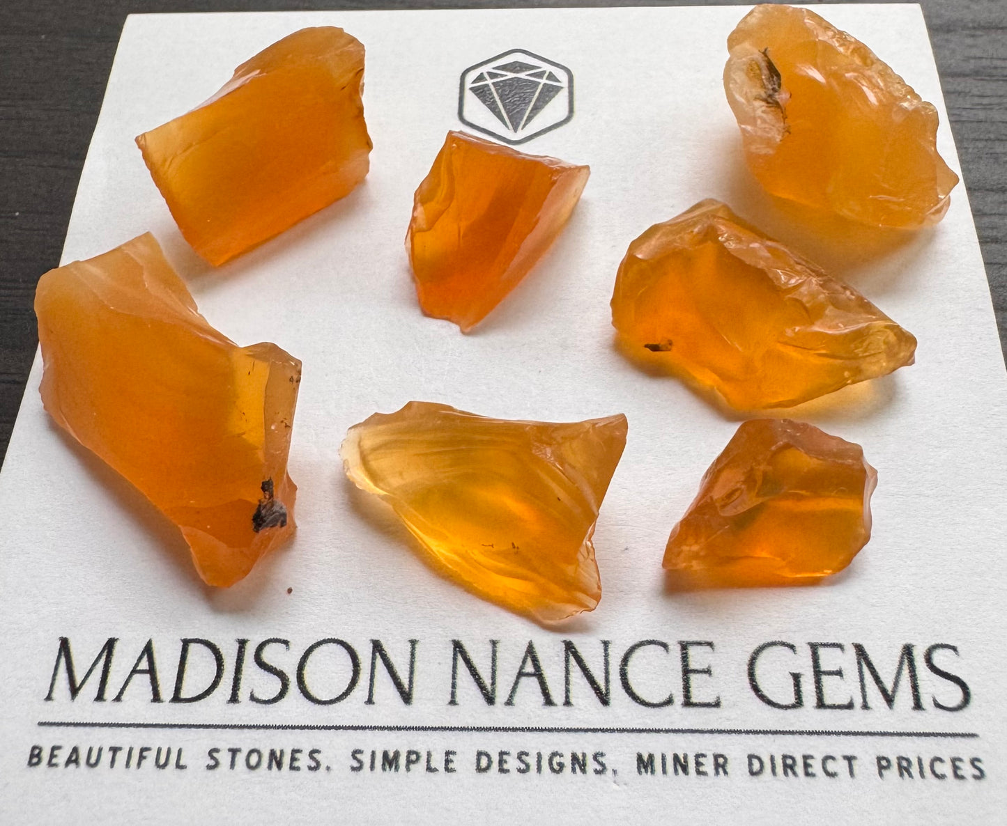 Oregon Fire Opal, Yellow Facet Grade Rough Parcel, 91.31 cts.