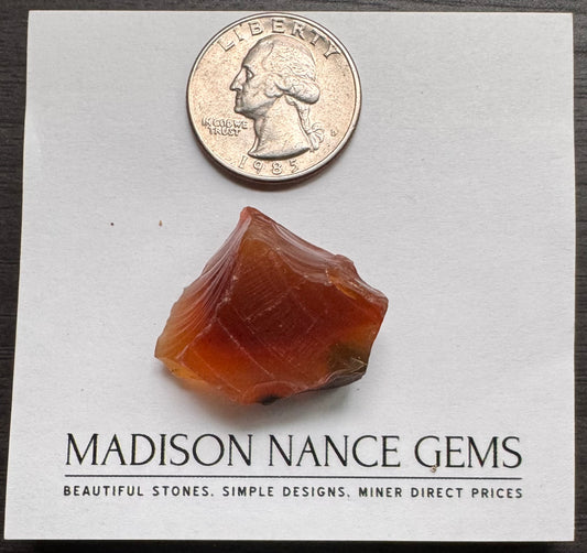 Oregon Fire Opal, Bicolor Facet Grade Rough, 52.16 cts.