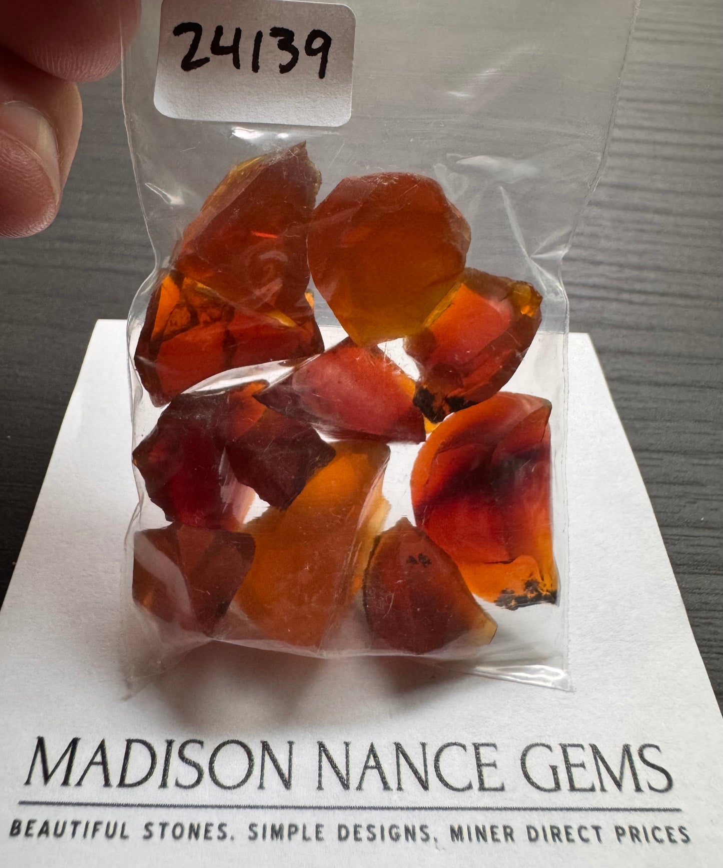 Oregon Fire Opal. Facet Grade Rough Parcel, 126.07 cts.