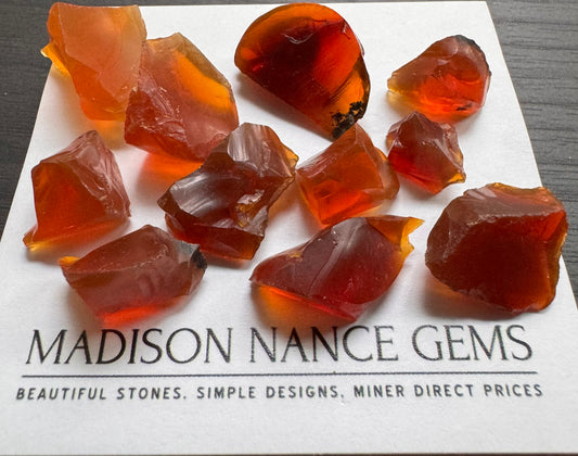 Oregon Fire Opal. Facet Grade Rough Parcel, 126.07 cts.